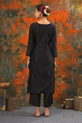 Nandini - Black Suit Set
