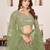 Wonderful Olive Sequins Georgette Wedding Wear Lehenga Choli