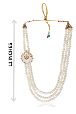   pearl beads dulha groom sherwani mala for   for wedding | layered mala | perfect for groom 4