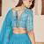 Astonishing SkyBlue Sequins Georgette Engagement Wear Lehenga Choli
