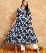 Women Trending Floral Printed Anarkali Kurta