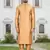Chiku art silk solid kurta churidar for men's indian traditional ethnic wear