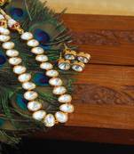Elegant kundan polki necklace set