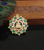 Kerala style gold plated lakshmi palakka pendant