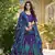 Purple Tussar Silk Madhubani Lehenga Choli