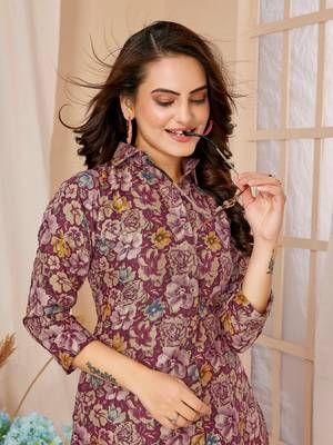 Multi colour beautiful printed trendy coord set dress for looks 5