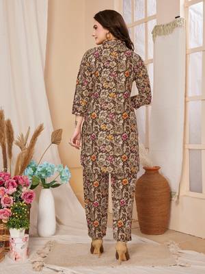 Multi colour beautiful printed trendy coord set dress for looks 3