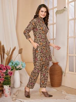 Multi colour beautiful printed trendy coord set dress for looks 4