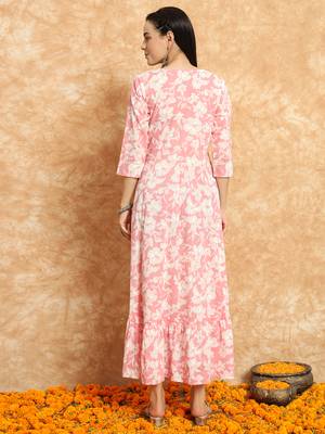 Women Trending Floral Printed Anarkali Kurta 2