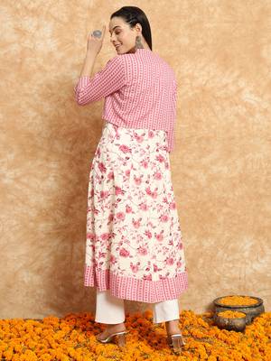Women Trending Floral Printed Anarkali Kurta 3