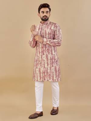 Multicolor printed soft cotton straight kurta 1