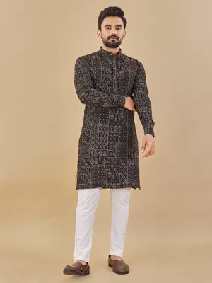Multicolor printed soft cotton straight kurta 1