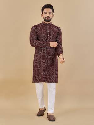 Multicolor printed soft cotton straight kurta 1