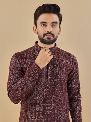Multicolor printed soft cotton straight kurta 3