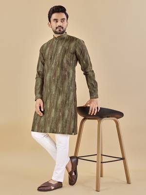 Multicolor printed soft cotton straight kurta 2