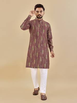 Multicolor printed soft cotton straight kurta 1
