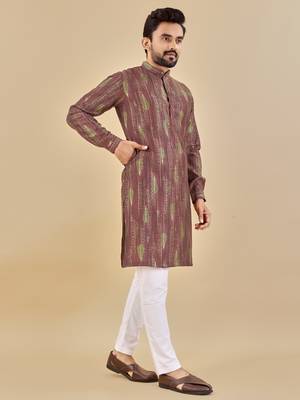 Multicolor printed soft cotton straight kurta 2