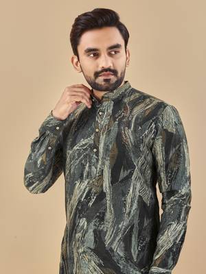 Multicolor printed soft cotton straight kurta 3