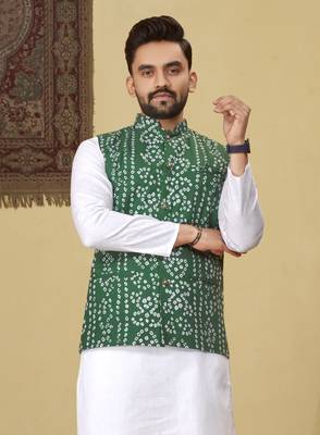 Green printed soft cotton straight koti kurta 2