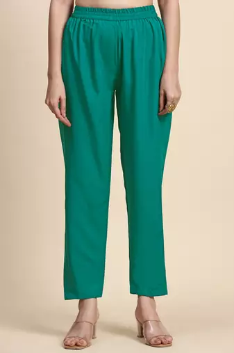 Trendmalls  Art Silk Embroidery Salwar Suit Set A line Pleated Kurta Pant with Dupatta