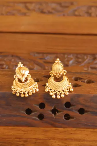 Designer gold plated earrings