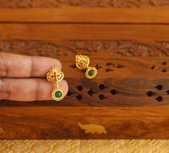 Designer gold plated earrings 2