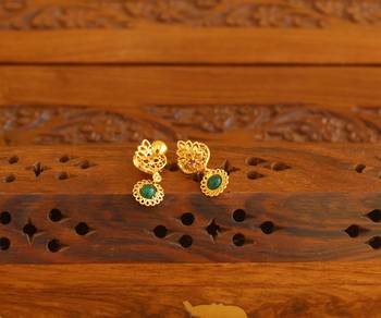 Designer gold plated earrings 3