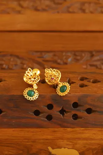 Designer gold plated earrings