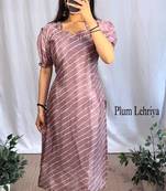 Silk laheriya kurti for women