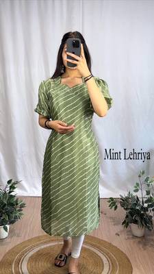 Silk laheriya kurti for women 1