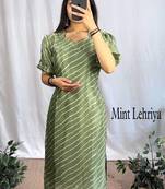Silk laheriya kurti for women