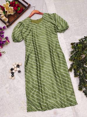 Silk laheriya kurti for women 2