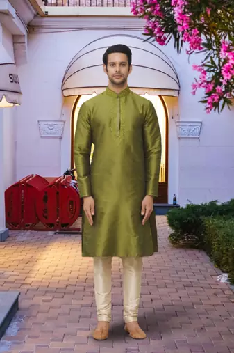 Art silk pajama kurta for mens