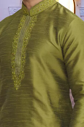 Art silk pajama kurta for mens