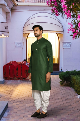 Art silk kurta patiala for mens 2