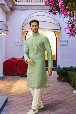 Art silk kurta pajama for mens 2