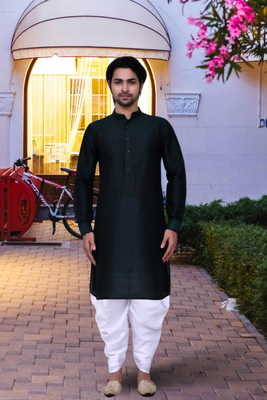 Art silk kurta patiala for mens 1