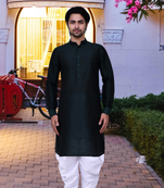 Art silk kurta patiala for mens