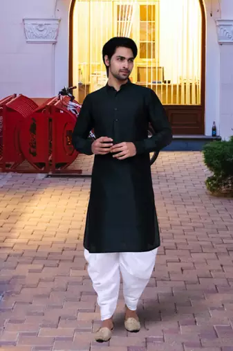 Art silk kurta patiala for mens