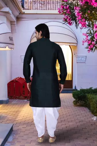 Art silk kurta patiala for mens