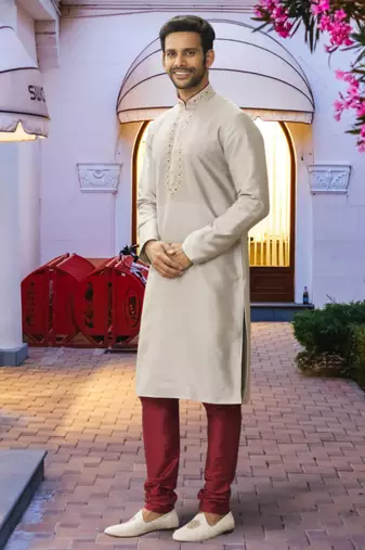 Art silk kurta pajama for mens