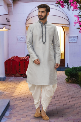 Art silk kurta patiala for mens 2