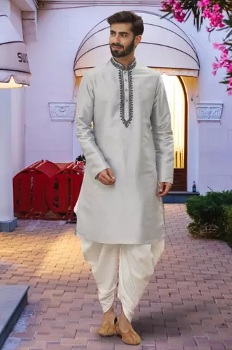 Art silk kurta patiala for mens