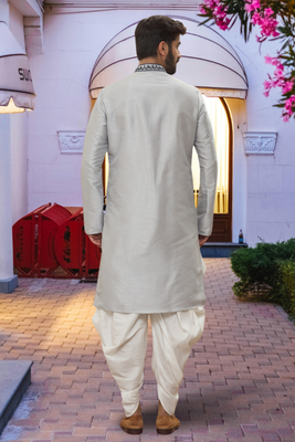 Art silk kurta patiala for mens 3