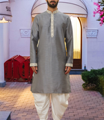 Art silk kurta patiala for mens
