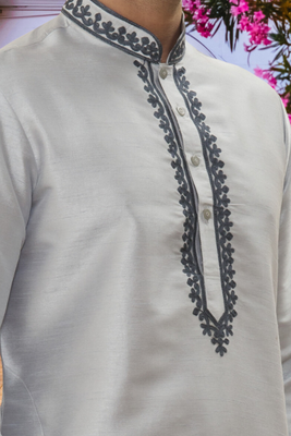 Art silk kurta patiala for mens 4