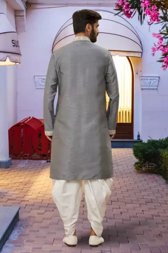 Art silk kurta patiala for mens
