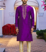 Art silk kurta pajama for mens