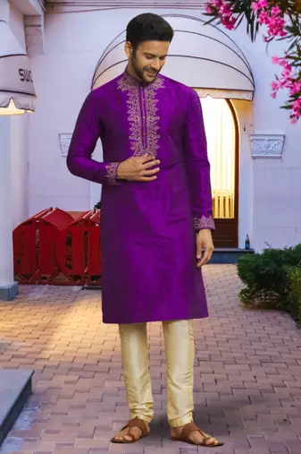 Art silk kurta pajama for mens