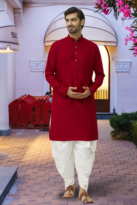 Art silk kurta patiala for mens 1